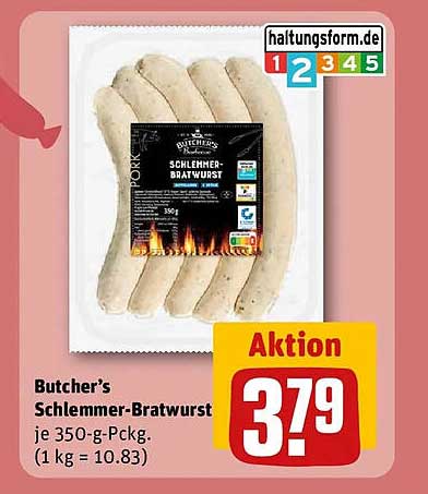 Butcher’s Schemmer-Bratwurst