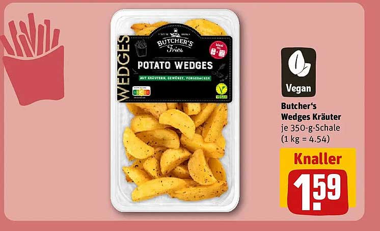 Butcher's Wedges Kräuter je 350-g-Schale