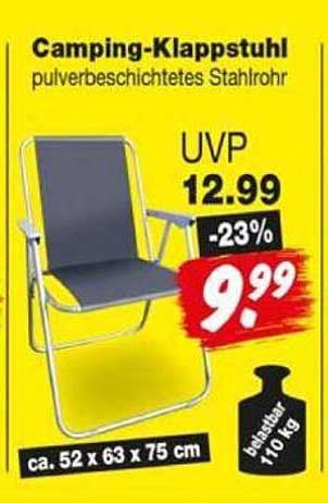 Camping-Klappstuhl pulverbeschichtetes Stahlrohr