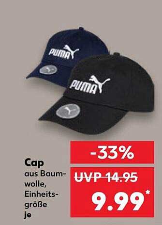Cap aus Baumwolle, Einheitsgröße je