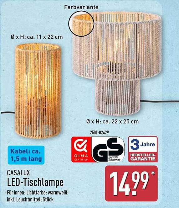 CASALUX LED-Tischlampe
