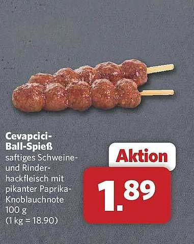 Cevapcici-Ball-Spieß