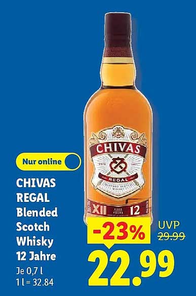 CHIVAS REGAL Blended Scotch Whisky 12 Jahre