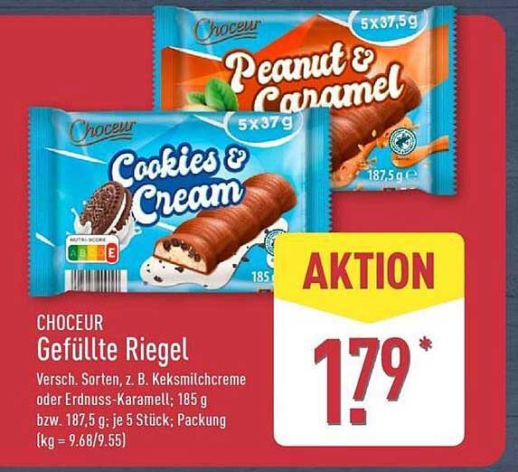 CHOCEUR Gefüllte Riegel