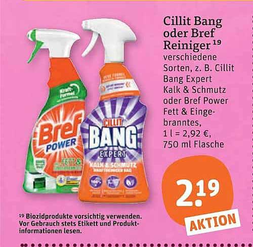 Cillit Bang oder Bref Reiniger