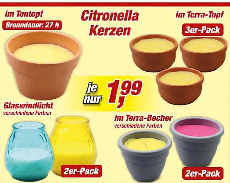 Citronella Kerzen