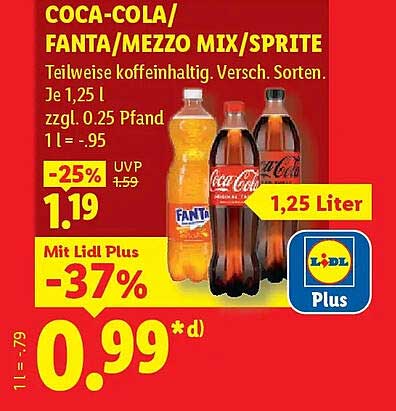 COCA-COLA/ FANTA/ MEZZO MIX/ SPRITE