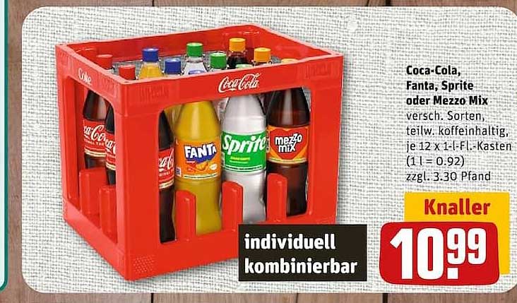 Coca-Cola, Fanta, Sprite oder Mezzo Mix