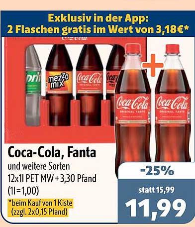 Coca-Cola, Fanta und weitere Sorten