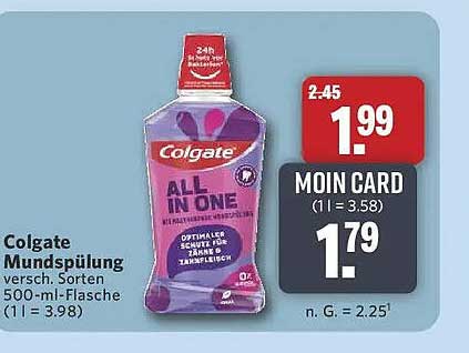 Colgate Mundspülung versch. Sorten 500-ml-Flasche (1 l = 3,98)