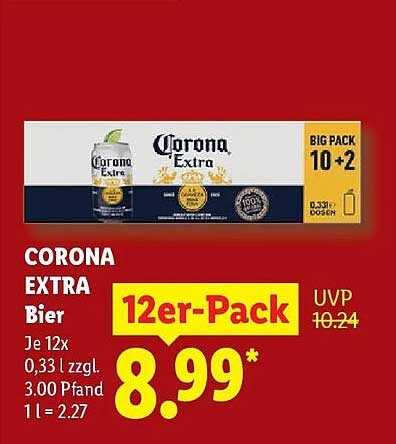 CORONA EXTRA Bier