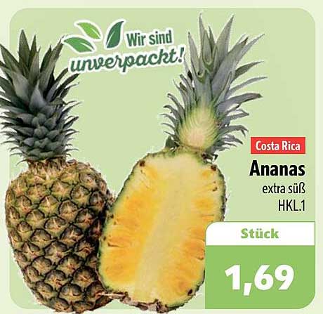 Costa Rica Ananas extra süß HKL.1