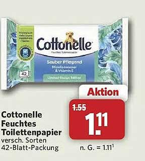 Cottonelle Feuchtes Toilettenpapier versch. Sorten 42-Blatt-Packung