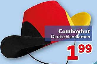 Cowboyhut Deutschlandfarben
