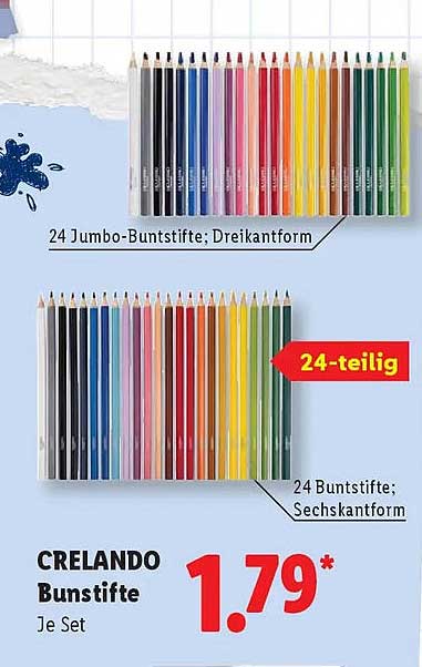 CRELANDO Buntstifte