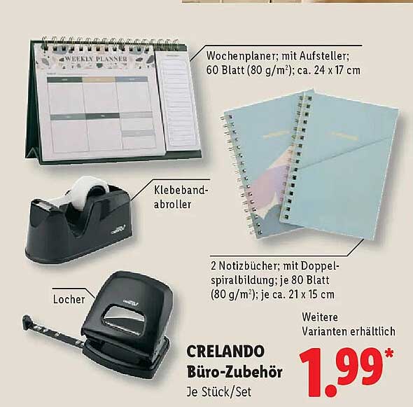 CRELANDO Büro-Zubehör