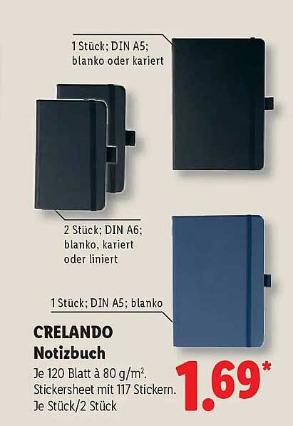 CRELANDO Notizbuch