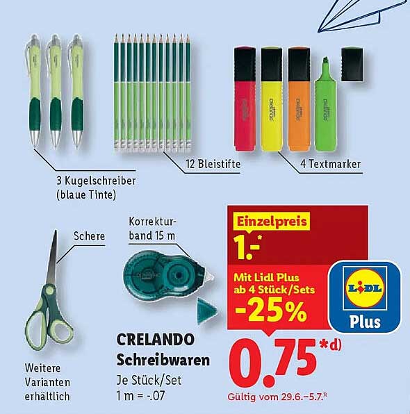 CRELANDO Schreibwaren