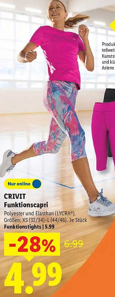 CRIVIT Funktionscapri