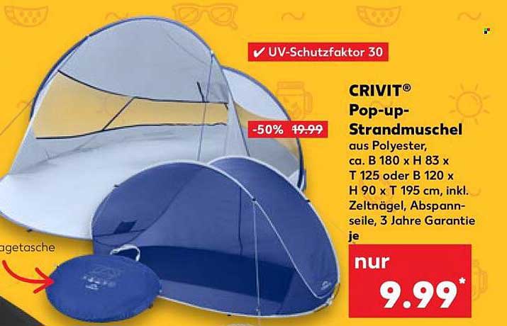CRIVIT® Pop-up-Strandmuschel