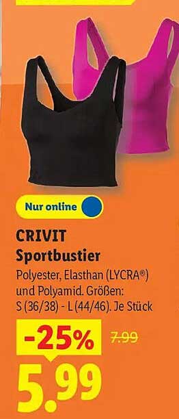 CRIVIT Sportbustier