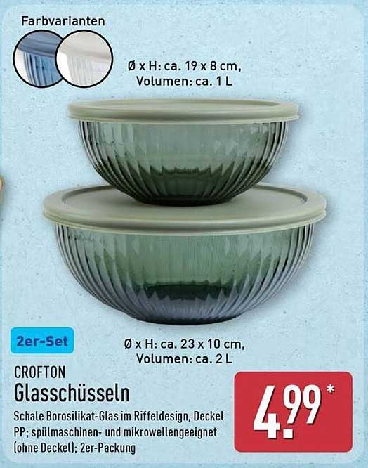 CROFTON Glasschüsseln