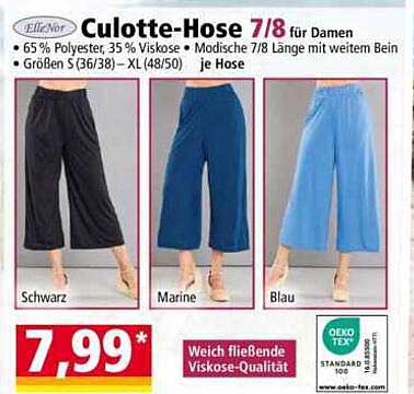 Culotte-Hose 7/8 für Damen