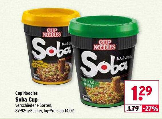 Cup Noodles Soba Cup