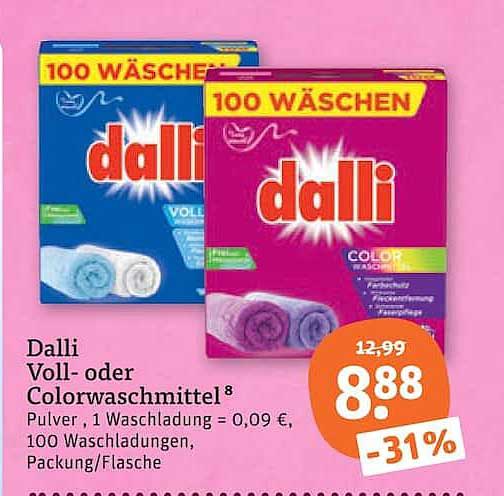 Dalli Voll- oder Colorwaschmittel