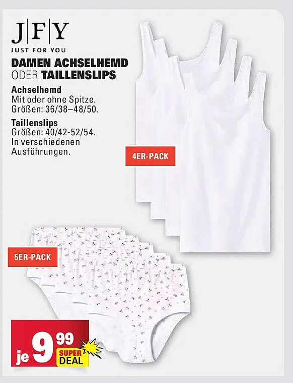DAMEN ACHSELHEMD ODER TAILLENSLIPS