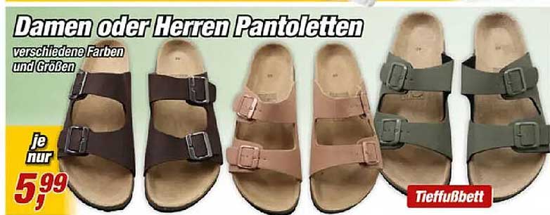 Damen oder Herren Pantoletten