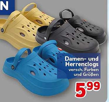 Damen- und Herrenclog versch. Farben und Größen
