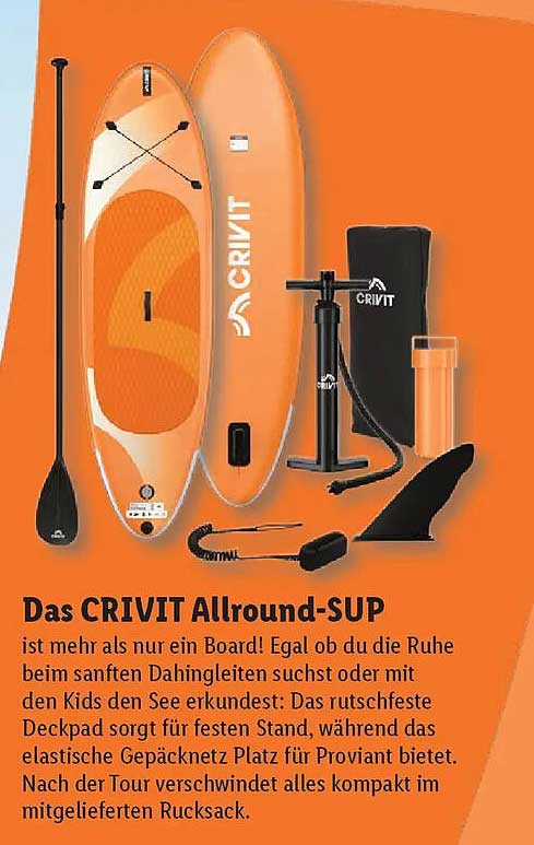 Das CRIVIT Allround-SUP