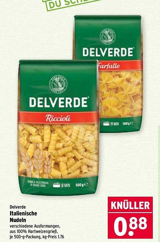 Delverde Italienische Nudeln