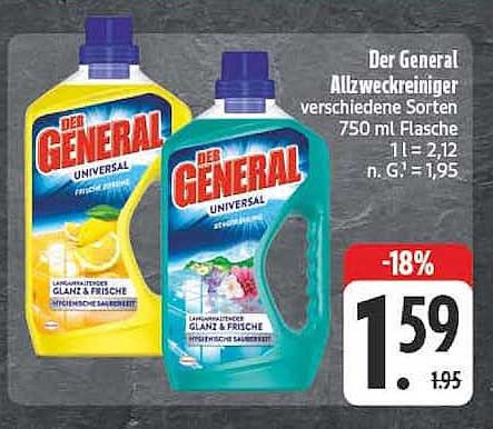 Der General Allzweckreiniger verschiedene Sorten 750 ml Flasche