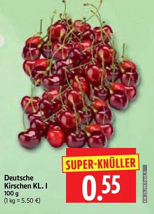 Deutsche Kirschen Kl. I 100 g