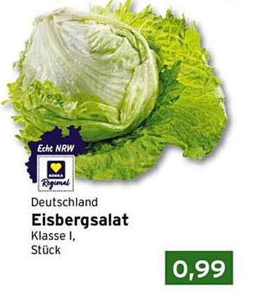 Deutschland Eisbergsalat Klasse I, Stück