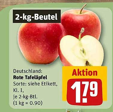 Deutschland: Rote Tafeläpfel