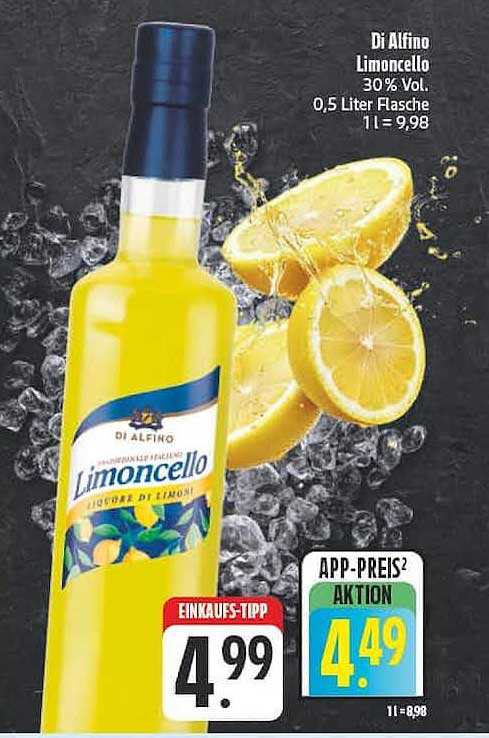 Di Alfino Limoncello 30% Vol. 0,5 Liter Flasche