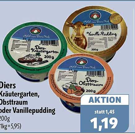 Diers Kräutergarten, Obsttraum oder Vanillepudding 200g