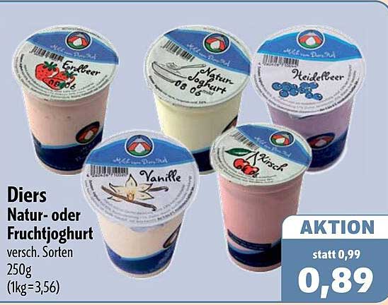 Diers Natur- oder Fruchtjoghurt
