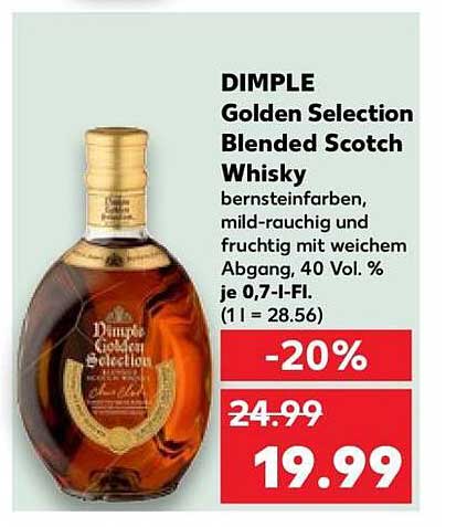 DIMPLE Golden Selection Blended Scotch Whisky