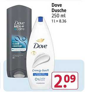 Dove Dusche 250 ml 1 l = 8.36