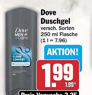 Dove Duschgel versch. Sorten 250 ml Flasche (1 l = 7.96)