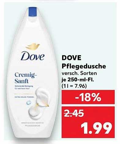 DOVE Pflegedusche versch. Sorten je 250-ml-Fl. (1 l = 7.96)