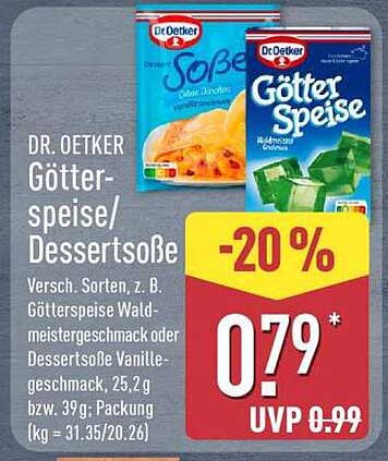 DR. OETKER Götterspeise/ Dessertsauce