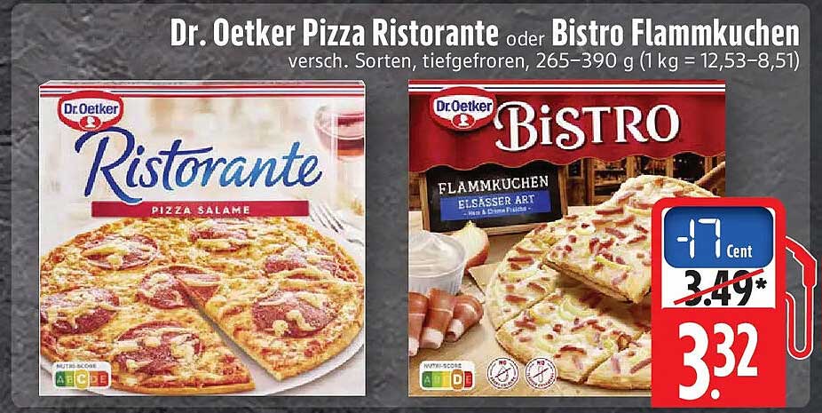 Dr. Oetker Pizza Ristorante oder Bistro Flammkuchen