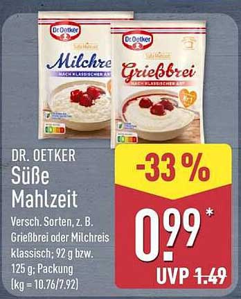 DR. OETKER Süße Mahlzeit