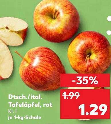 Dtsch./ital. Tafeläpfel, rot