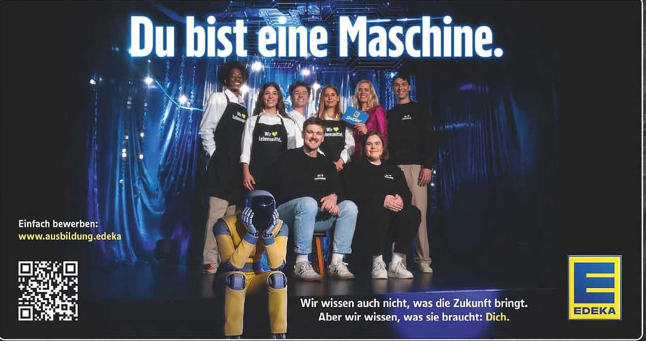 Du bist eine Maschine.